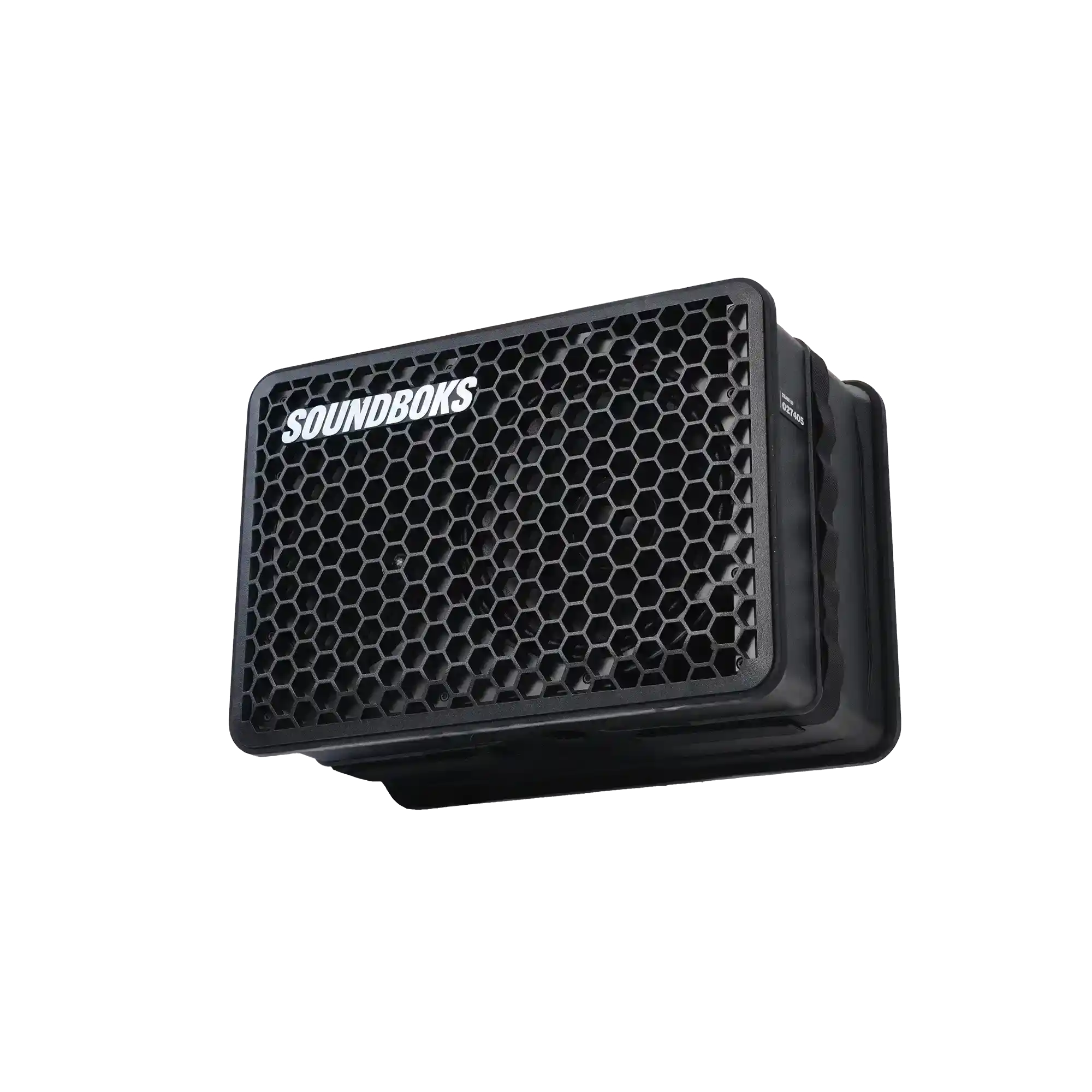 The Soundboks Go angled from below